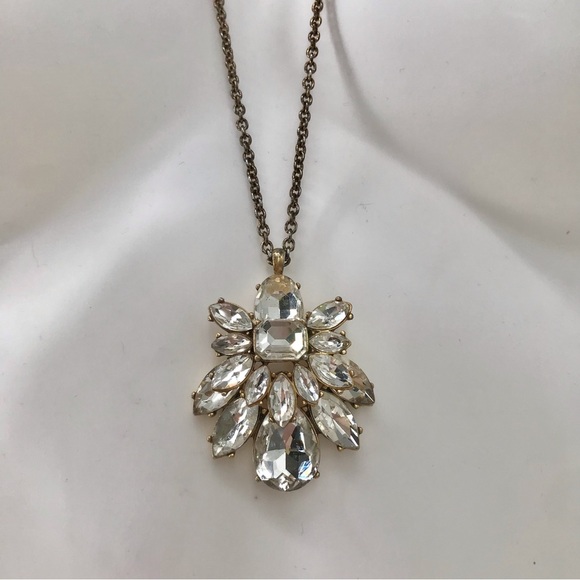 J. Crew Long Crystal Pendant Necklace - Picture 3 of 6